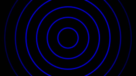 expansion of radio waves (concentric circles fade out)