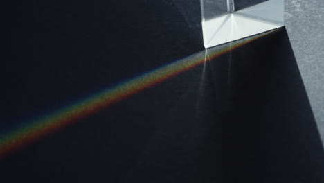 light dispersion through glass prism
