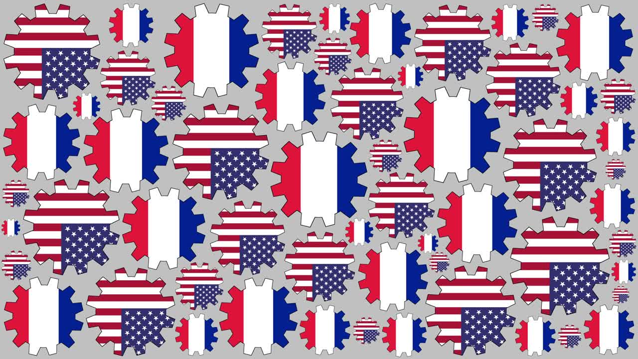 미국과 프랑스 발 기어 회전 배경