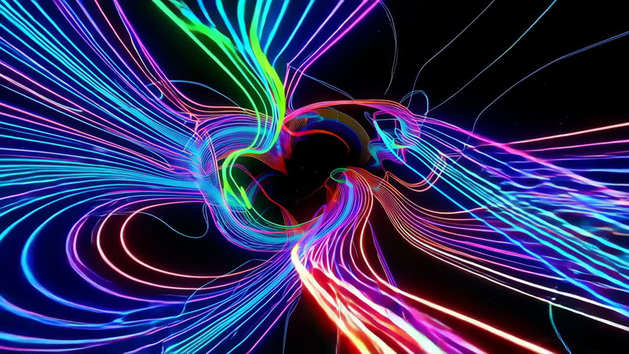 Abstract Neon Tunnel