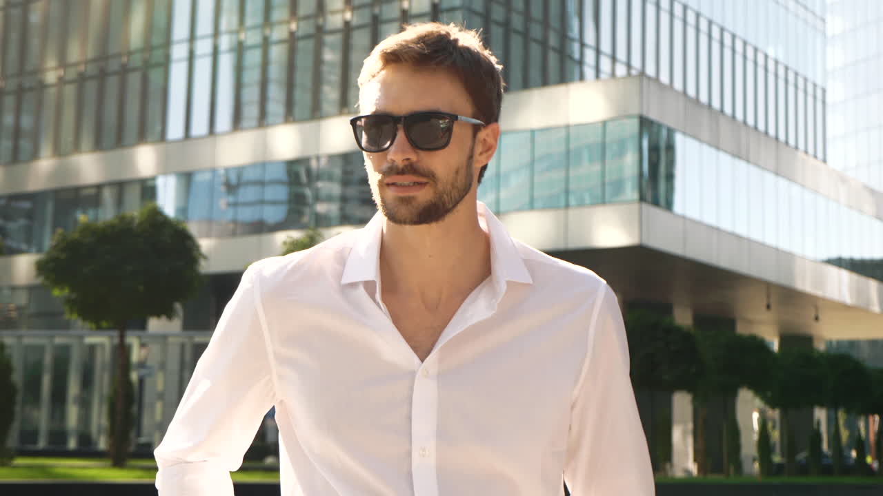Uomo d'affari in città