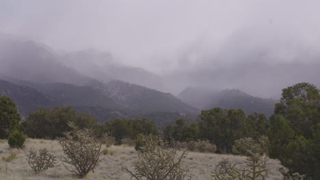 Schöne-Südwestliche-Wüstenberglandschaft-Von-New-Mexico,-Usa