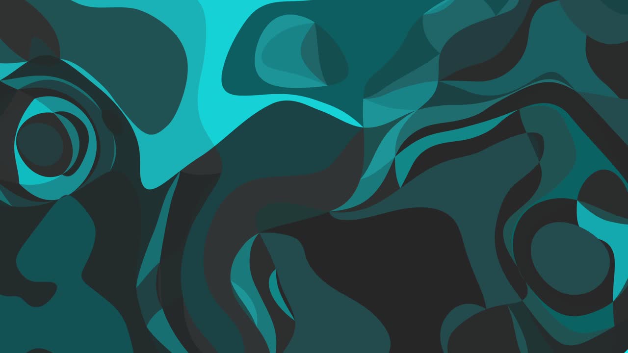 fondo abstracto - hipnotizante verde y turquesa patrones giratorios - dinámico caleidoscópico camuflaje retro funky