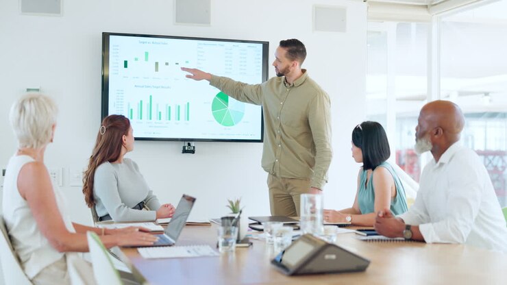 Presentazione di marketing, analisi dei dati