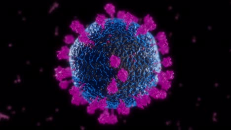 Virus-Coronavirus-mikroskopisches-Covid-19-Zellen-NCOV-Infektions-Corona-Makro