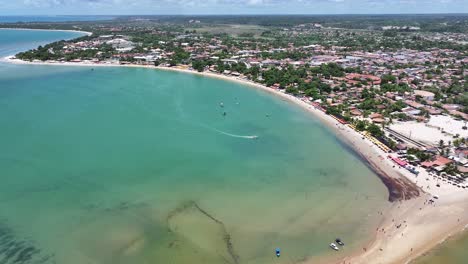 agua de la bahía escénica en santa cruz cabralia bahía brasil