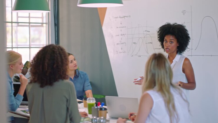 projektmanagement, präsentation