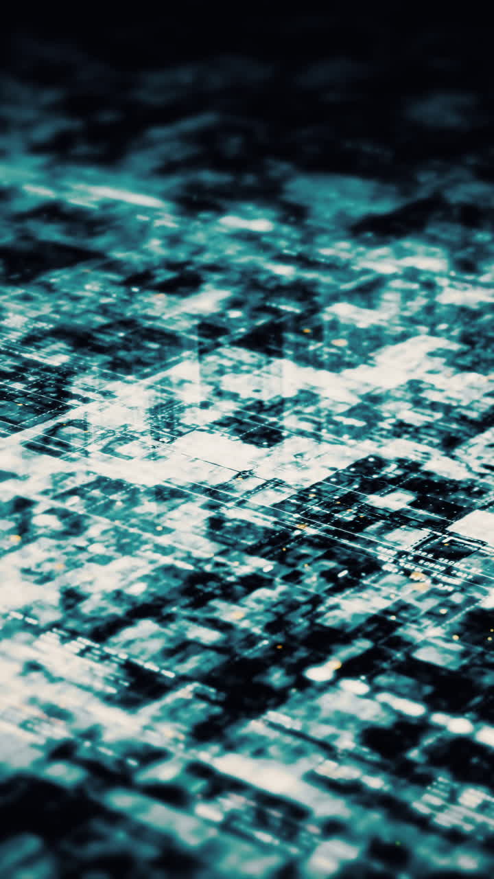Metaverso avanzato, telemetria di dati digitali ad alta tecnologia con numeri crittografati, sfondo dinamico per desktop di computer in formato verticale