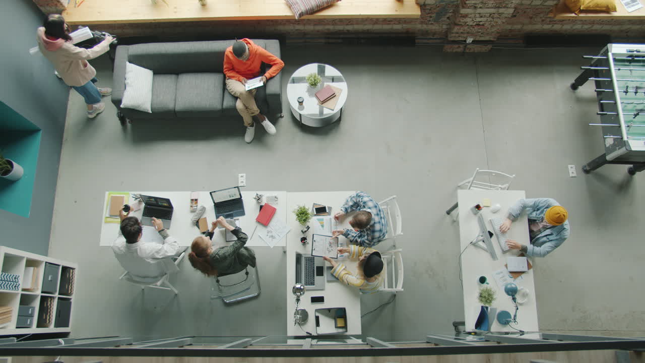 Open-plan Office with Diverse Team