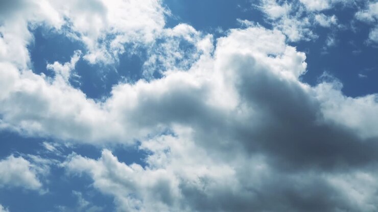 Clouds in the sky. Cloud motion shot