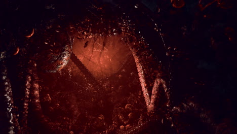 exploring the dark depths of an abstract underwater abyss at night