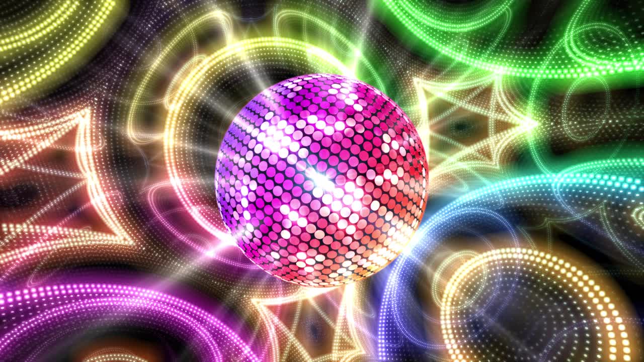 sfera speculare discoteca luci club danza festa sfondo luccicante