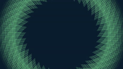 Futuristic-and-spiral-green-geometric-circles-in-dark-galaxy