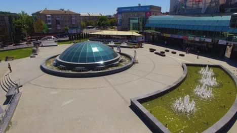 building with a glass dome 06