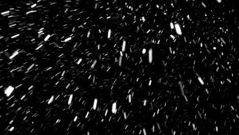 heavy snowfall - alpha matte, seamless loop