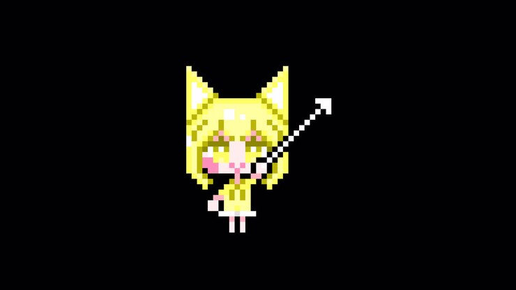 Pixel Cat con cursore da ragazza, capelli corti, animazione in loop. 1080p (3).mov