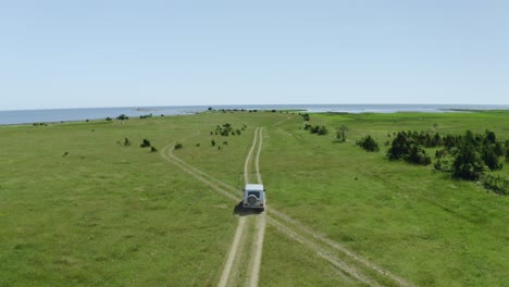 driving into wilderness