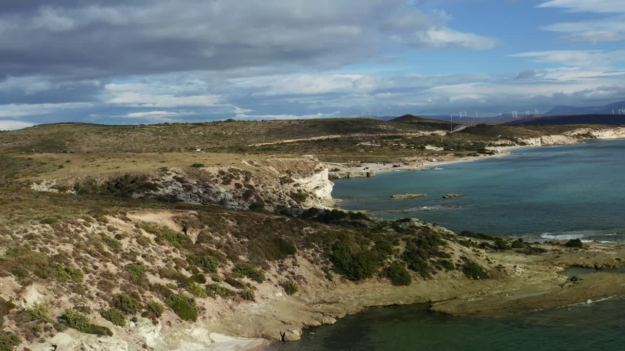 deliklikoy cesme 칠면조의 공중 샷