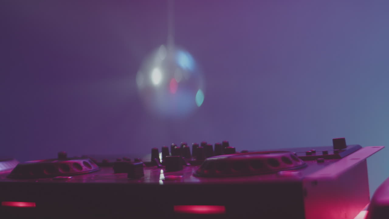 DJ Setup with Disco Ball