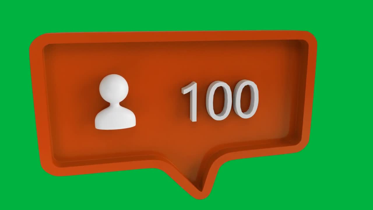 icono de seguidores con un número creciente en las redes sociales