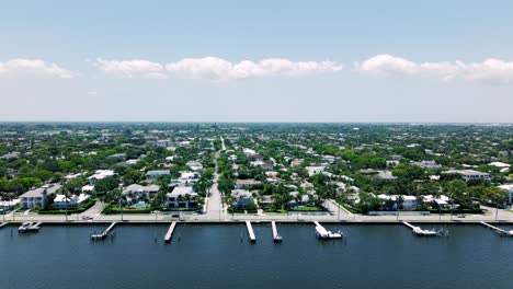 skyline of west palm beach with waterfront s near downtown flagler beach