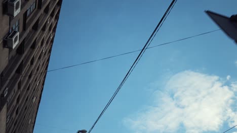 cityscape view of building and wires