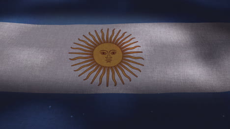 the argentina national waving flag