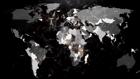 abstract image of global networks in the world in the form of plexus