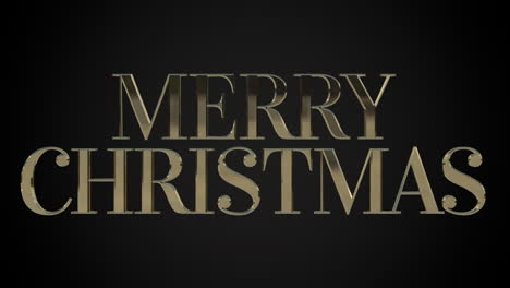 modern merry christmas text on black gradient