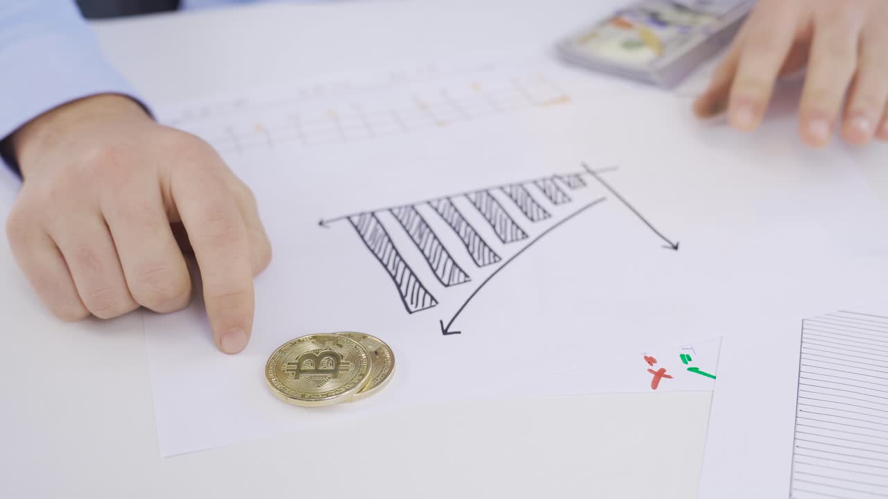 비트코인 차트가 상승하고, 비트코인이 수익성이 있습니다.