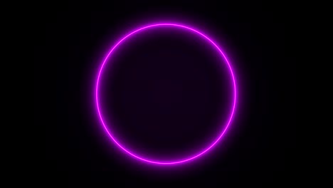 abstract neon circle loop motion background purple