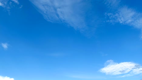 clouds are moving in the blue sky. timelapse