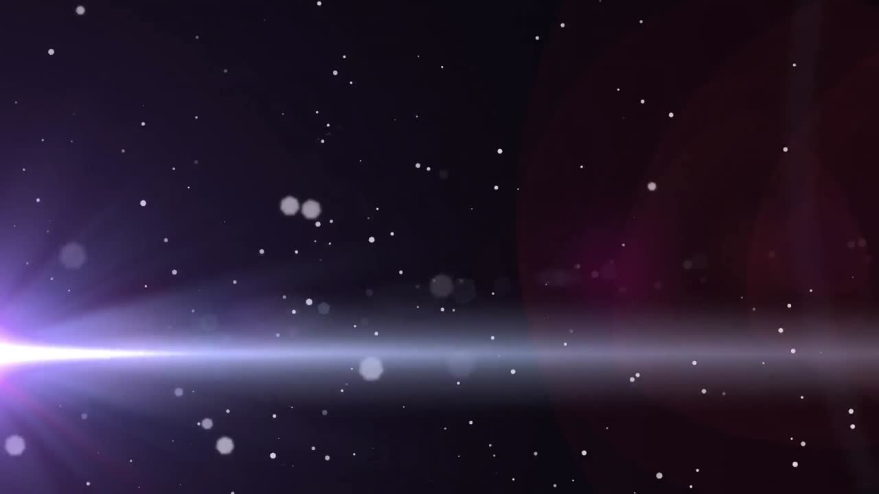 animación de la luz brillante sobre el patrón de las luces puntuales brillantes