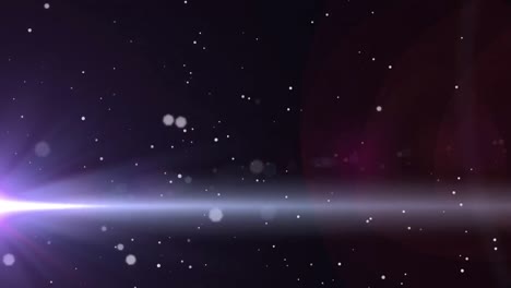 animación de la luz brillante sobre el patrón de las luces puntuales brillantes