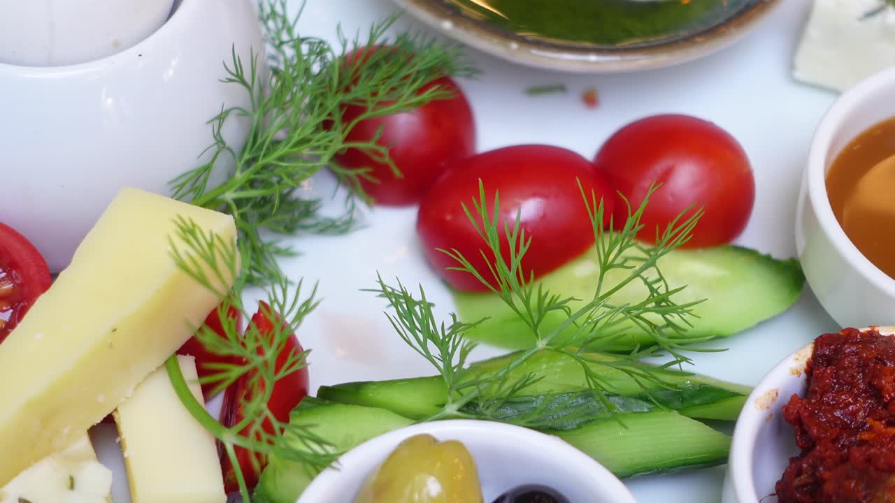 터키 아침 식사 접시