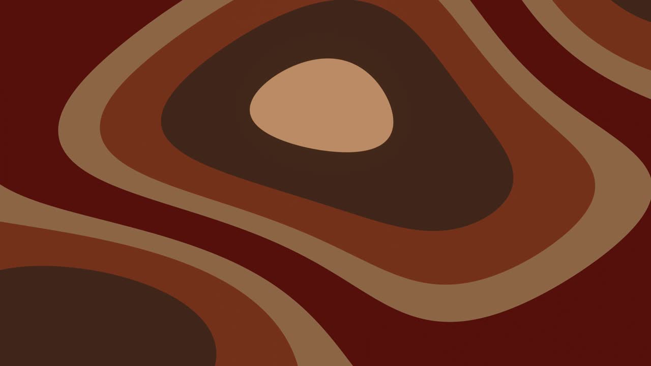 animación abstracta en colores de chocolate o caramelo. bucle sin costuras