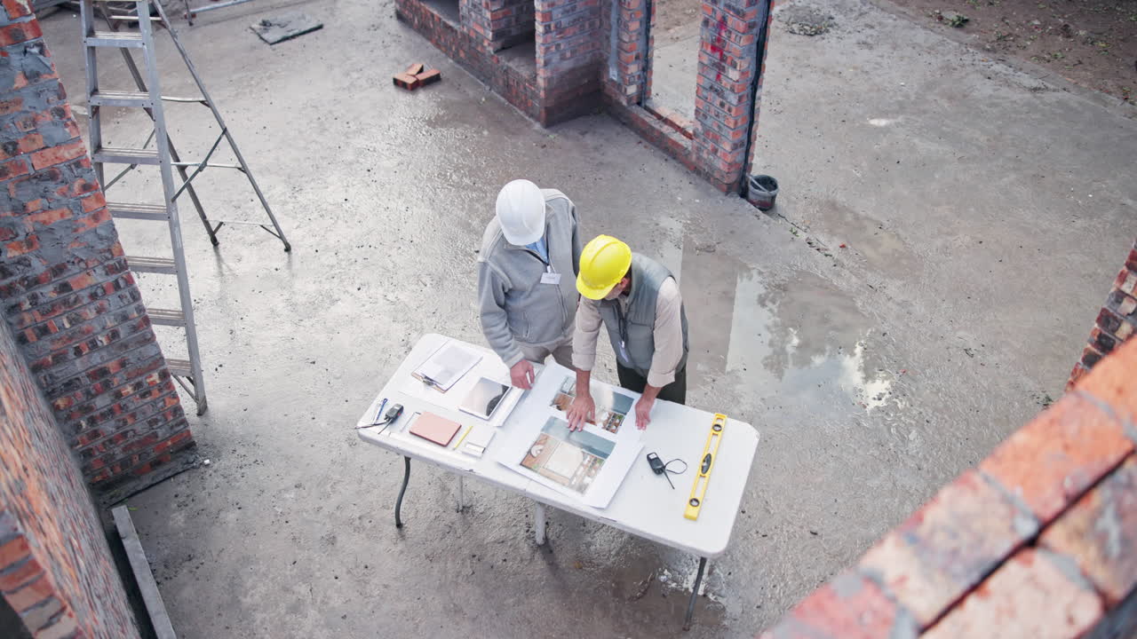 inspección del sitio de construcción