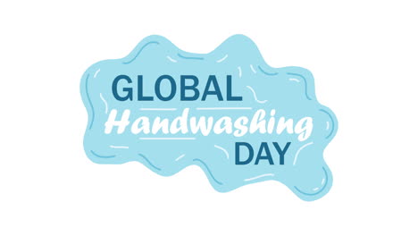 global handwashing day lettering campaign