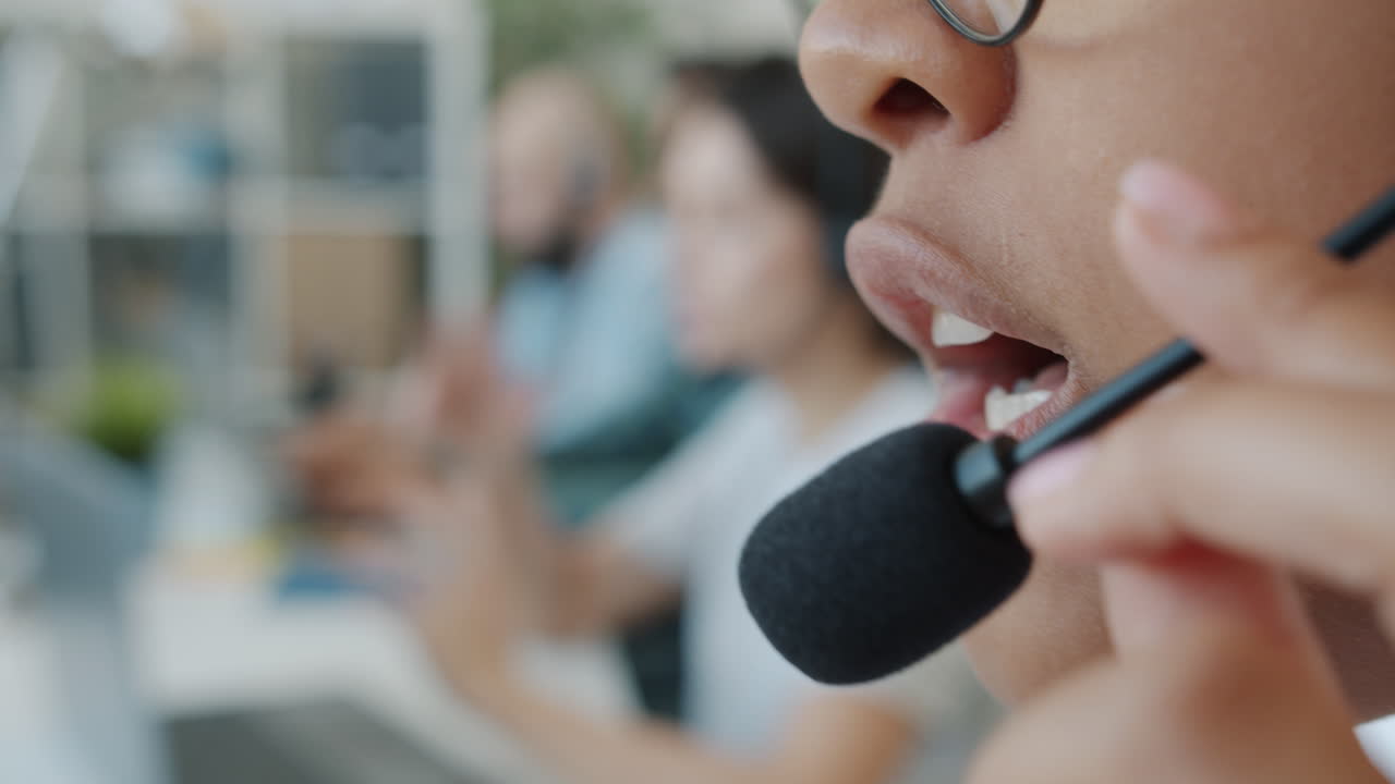 Customer service call in progress