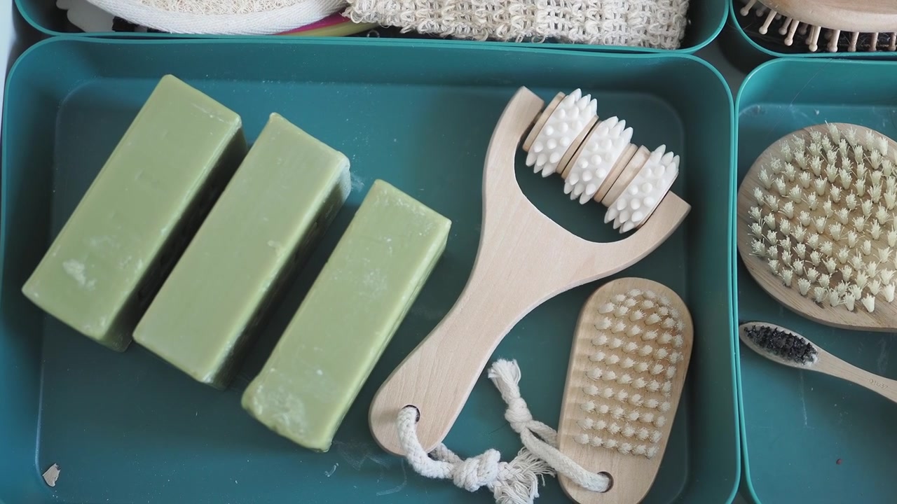 Natural Spa and Skincare Products in a Tray