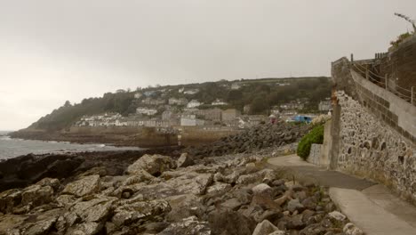 Looking-up-to-the-village-of-Mousehole-at-Low-tide-,-Cornwall