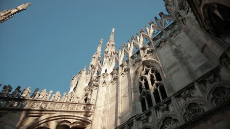 sculptures saints and martyrs decorating the cathedral milan duomo di milano