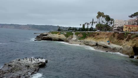 vista aérea de la jolla, california en un día de verano