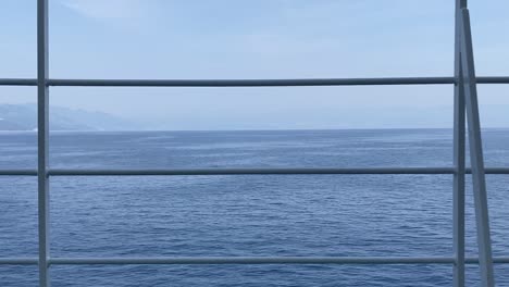 adriatic sea seen from the ferry to go from zagorje to porozina on the island of cres, ship trip, summer waves