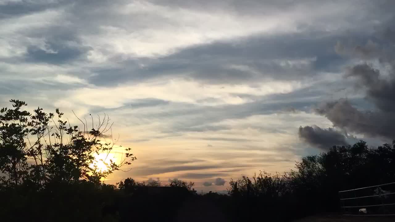 Time-lapse at sunset of the San Fernando Valley, Los Angeles California.