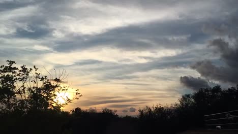 time-lapse at sunset of the san fernando valley, los angeles california.