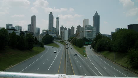 atlanta highway skyline view