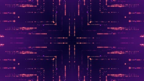 fondo de patrón simétrico de luz abstracta púrpura para el bucle vj.