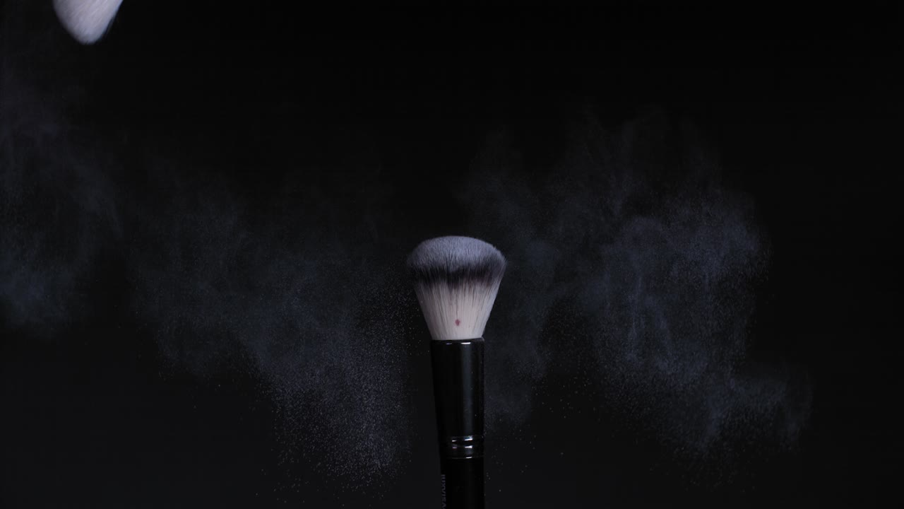 Makeup børste med pudder