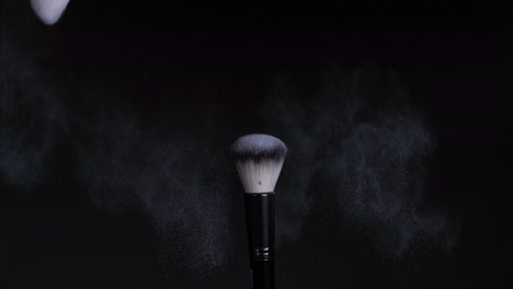 makeup brush with powder